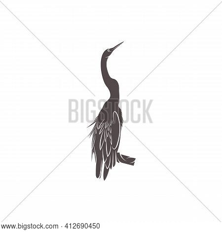 Snake Bird Design Vector Illustration, Creative Snake Bird Logo Design Concept Template, Symbols Ico
