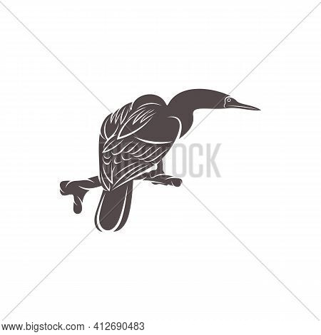 Snake Bird Design Vector Illustration, Creative Snake Bird Logo Design Concept Template, Symbols Ico