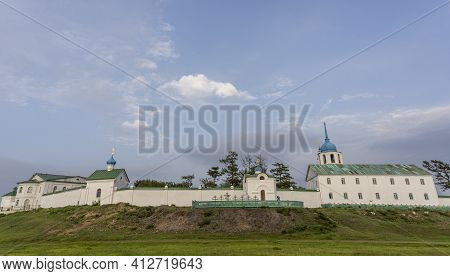 Spaso-preobrazhensky Monastery Posolskoye At Great Baykal Lake In Russia.