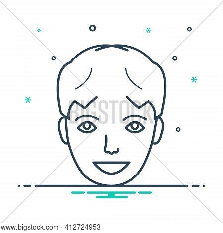 Mix Icon For Happy Face Fain Pleased