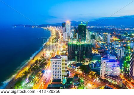 Nha Trang Skyline Aerial View