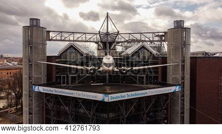 German Museum Of Technology In Berlin - Aerial View - Berlin, Germany - March 11, 2021
