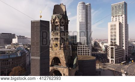 Famous Kaiser Wilhelm Memorial Church In Berlin - Berlin, Germany - March 11, 2021