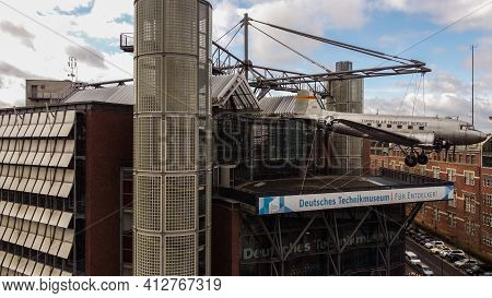 German Museum Of Technology In Berlin - Aerial View - Berlin, Germany - March 11, 2021