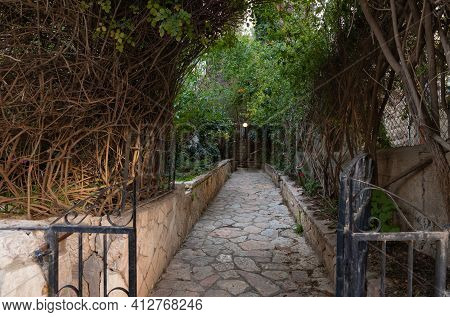 Evening View Of A Quiet Residential David Markus Street In The Old District Of Jerusalem Talbia - Ko
