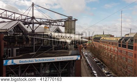 German Museum Of Technology In Berlin - Aerial View - Berlin, Germany - March 11, 2021