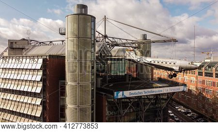 German Museum Of Technology In Berlin - Aerial View - Berlin, Germany - March 11, 2021
