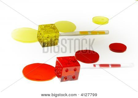 Colorfull dadi lecca-lecca