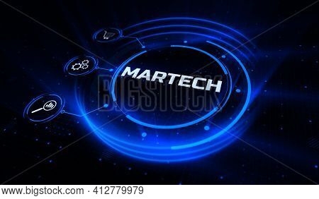 Martech Marketing Technology Online Internet Digital Advertising.