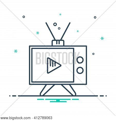 Mix Icon For Media Resources Modality Tv