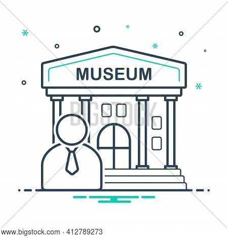 Mix Icon For Museum Guide Museum Cicerone  Museum Teacher