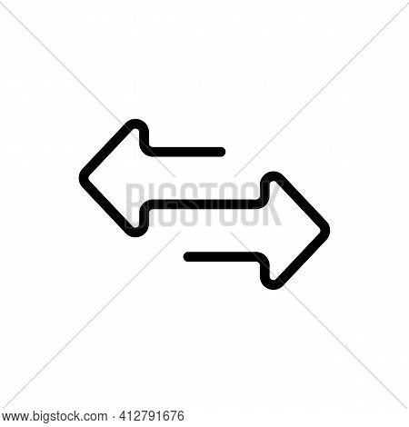 Transfer Arrows Icon. Exchange Sign. Vector Eps 10. Isolated On White Background.