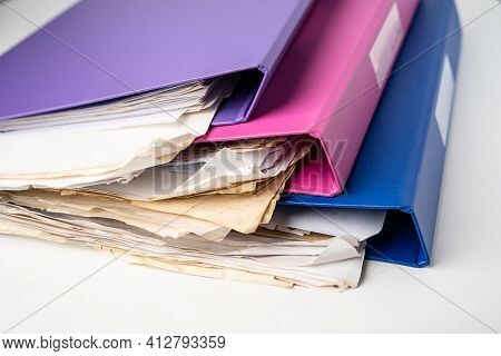 Bind Ina Folder File Folder Binder Image & Photo (Free Trial) | Bigstock