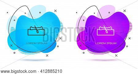 Line Kayak And Paddle Icon Isolated On White Background. Kayak And Canoe For Fishing And Tourism. Ou