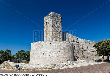 Castle in Monte Santangelo, Puglia, Italy