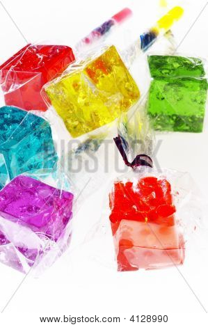 Colorfull dadi lecca-lecca