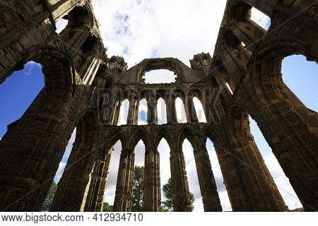 Elgin (scotland), Uk - August 01, 2018: Ruins Of Elgin Cathedral, Elgin, Moray, Grampian, Scotland, 