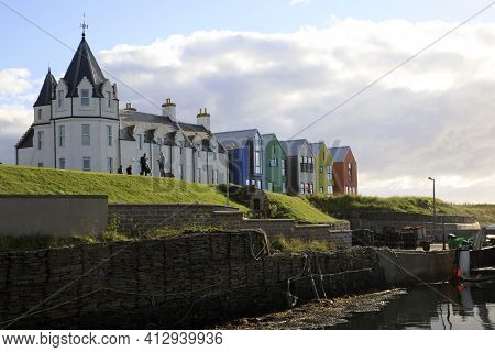 John O'groats (scotland), Uk - August 04, 2018: The Inn At John O'groats, Caithness, Scotland, Highl