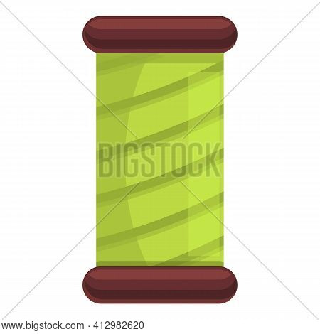 Thread Bobine Icon. Cartoon Of Thread Bobine Vector Icon For Web Design Isolated On White Background