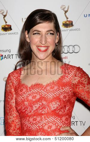 LOS ANGELES - SEP 20:  Mayim Bialik at the Emmys Performers Nominee Reception at  Pacific Design Center on September 20, 2013 in West Hollywood, CA
