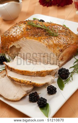 Roasted Turkey Breast - Rosemary-basil Rub