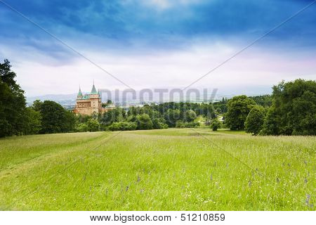 Bojnice Castle From The Hills