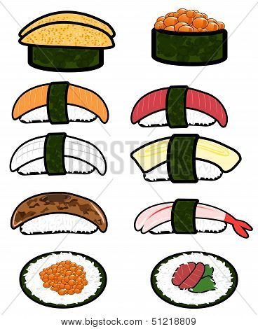 Sushi Icon Cellection Set