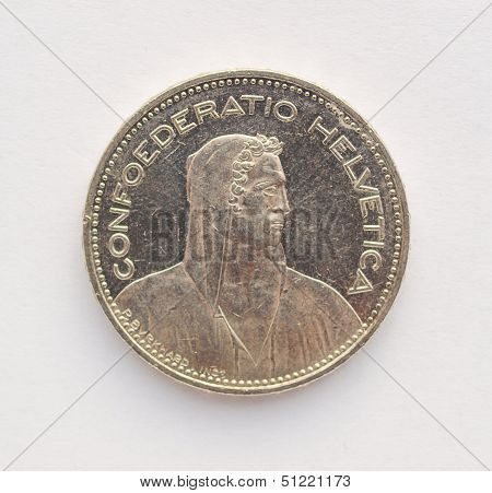 Swiss Franc (chf) Coin