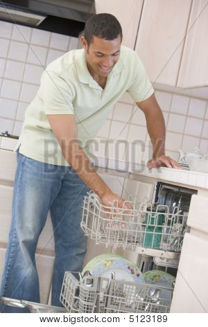 Máquina de carregamento de homem