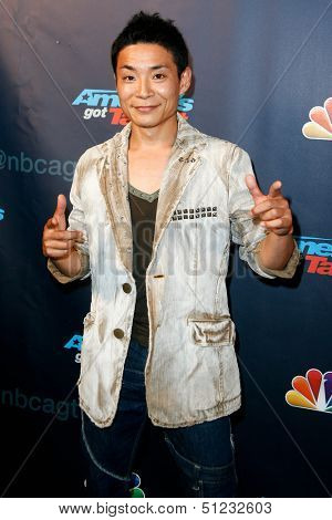 NEW YORK-AUG 28: Dancer Kenichi Ebina attends the post-show red carpet for NBC's 