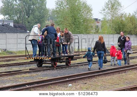 Historic Railway In Poland