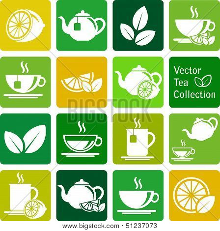 vector collection: tea icons