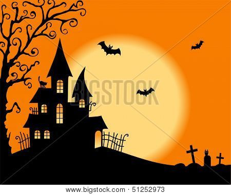 Halloween vector card