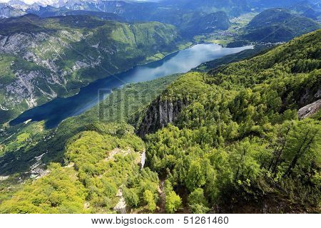 Lake Bohinj from Vogel cable car top station, Slovenia