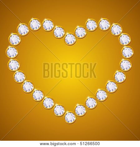 vector diamond heart
