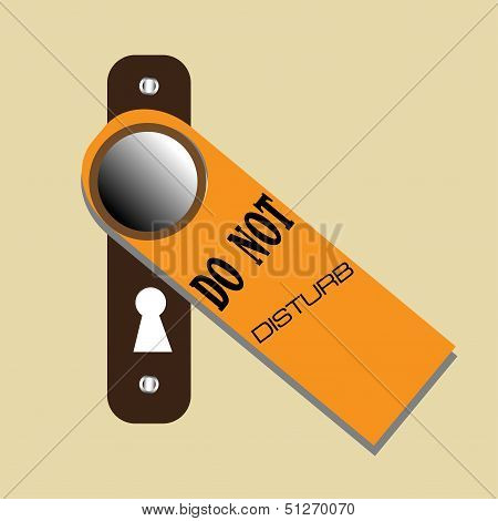 Do not disturb sign