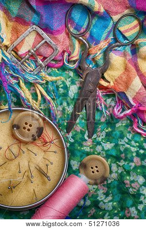 set of seamstress for needlework