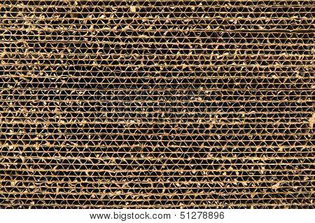 Close-up Cat Scratcher Made Of Cardboard Box