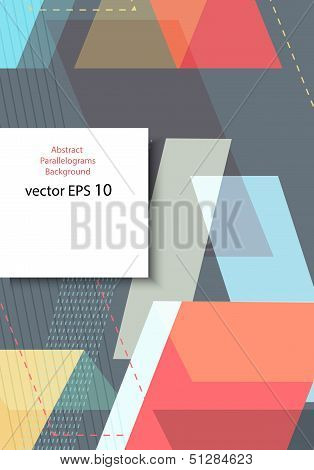 Abstract parallelogram background