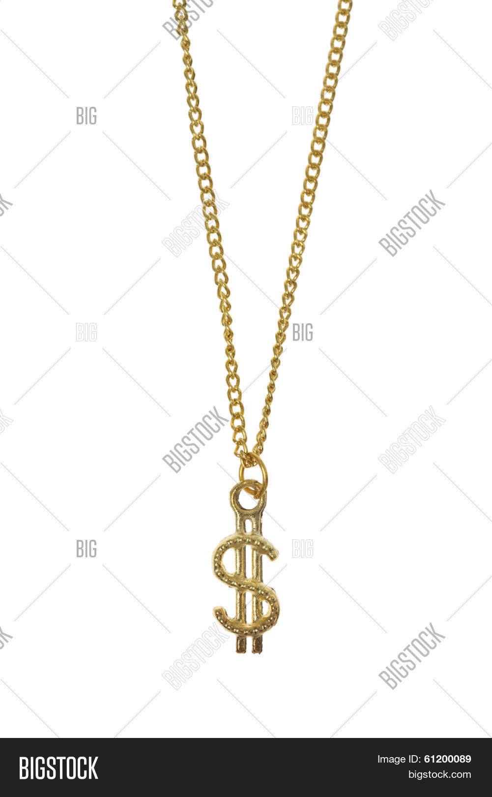 Gold Jewelry Dollar Image & Photo
