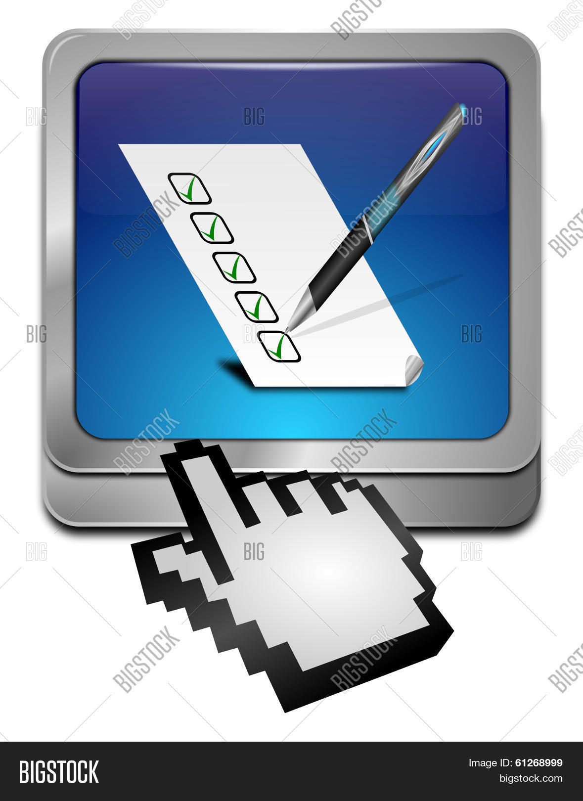 Button Check List Image & Photo (Free Trial) | Bigstock
