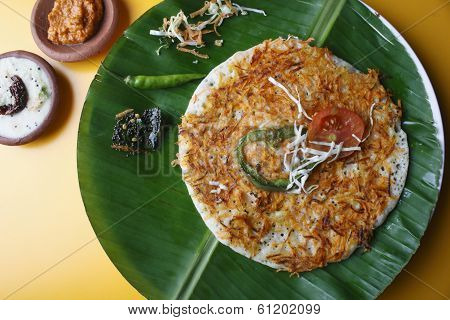 Carrot Dosa - A South Indian pancake