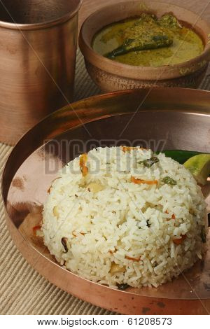 Ghee Bhatt - An Indian rice dish from India