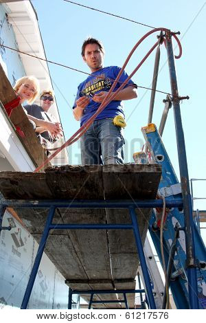 LOS ANGELES - MAR 8:  Dominic Zamprogna at the 5th Annual General Hospital Habitat for Humanity Fan Build Day at Private Location on March 8, 2014 in Lynwood, CA