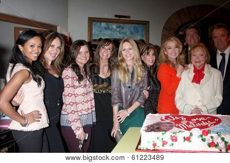 LOS ANGELES - MAR 4:  Melody Thomas Scott, Cast at the Melody Thomas Scott Celebrates 35 Years at the 