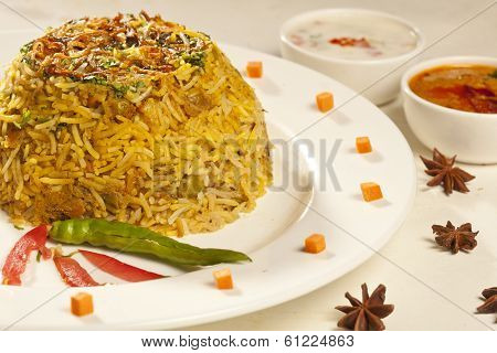 Hot Delicious Vegetable Biryani
