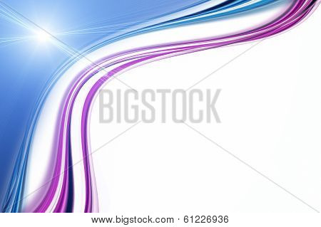 Futuristic Technology Wave Background Design With Lights