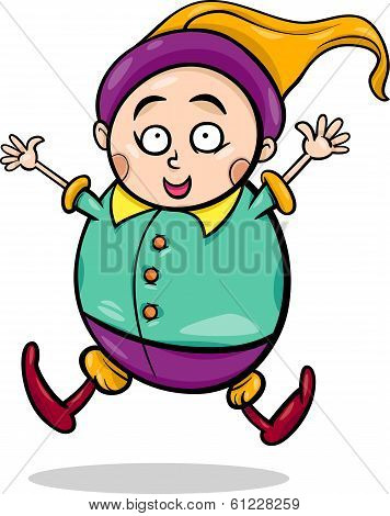 Gnome Or Dwarf Cartoon Illustration