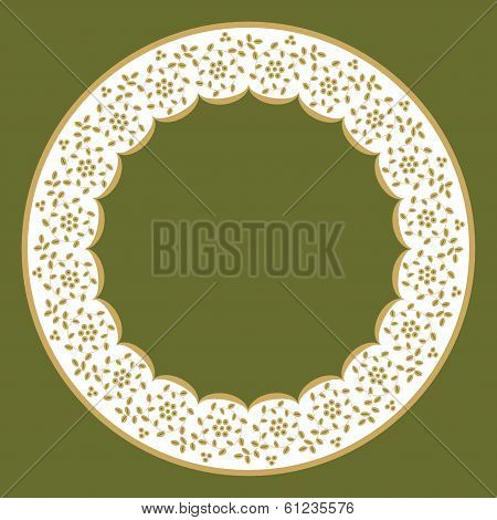 Circle Frame Of Lace