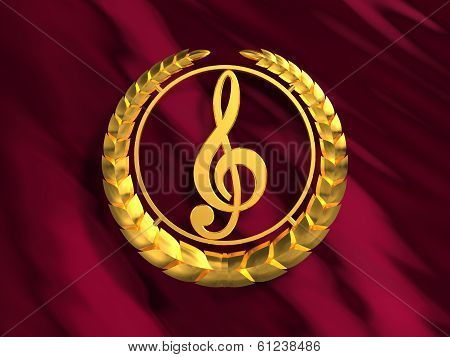 Golden Treble Clef